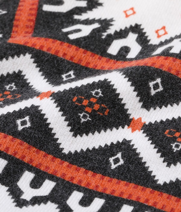 Lot No. WV69267 / SNOW PATTERN ZIP SWEAT SHIRT