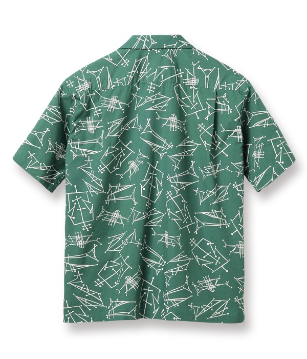 Lot No. SH38631 / BROAD COTTON OPEN SHIRT ATOMIC INSTRUMENTALS