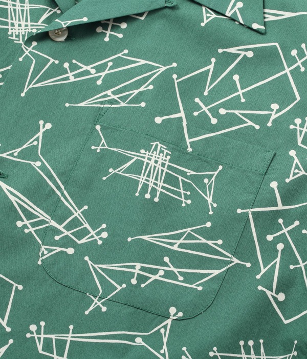 Lot No. SH38631 / BROAD COTTON OPEN SHIRT ATOMIC INSTRUMENTALS