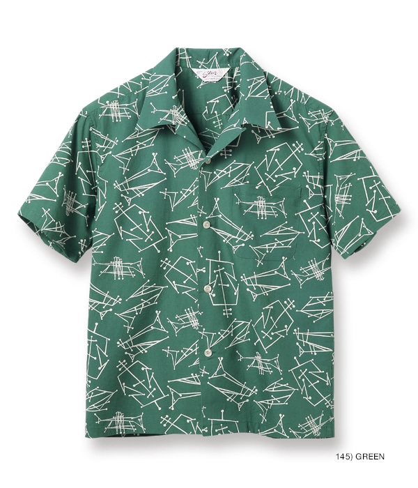 Lot No. SH38631 / BROAD COTTON OPEN SHIRT ATOMIC INSTRUMENTALS