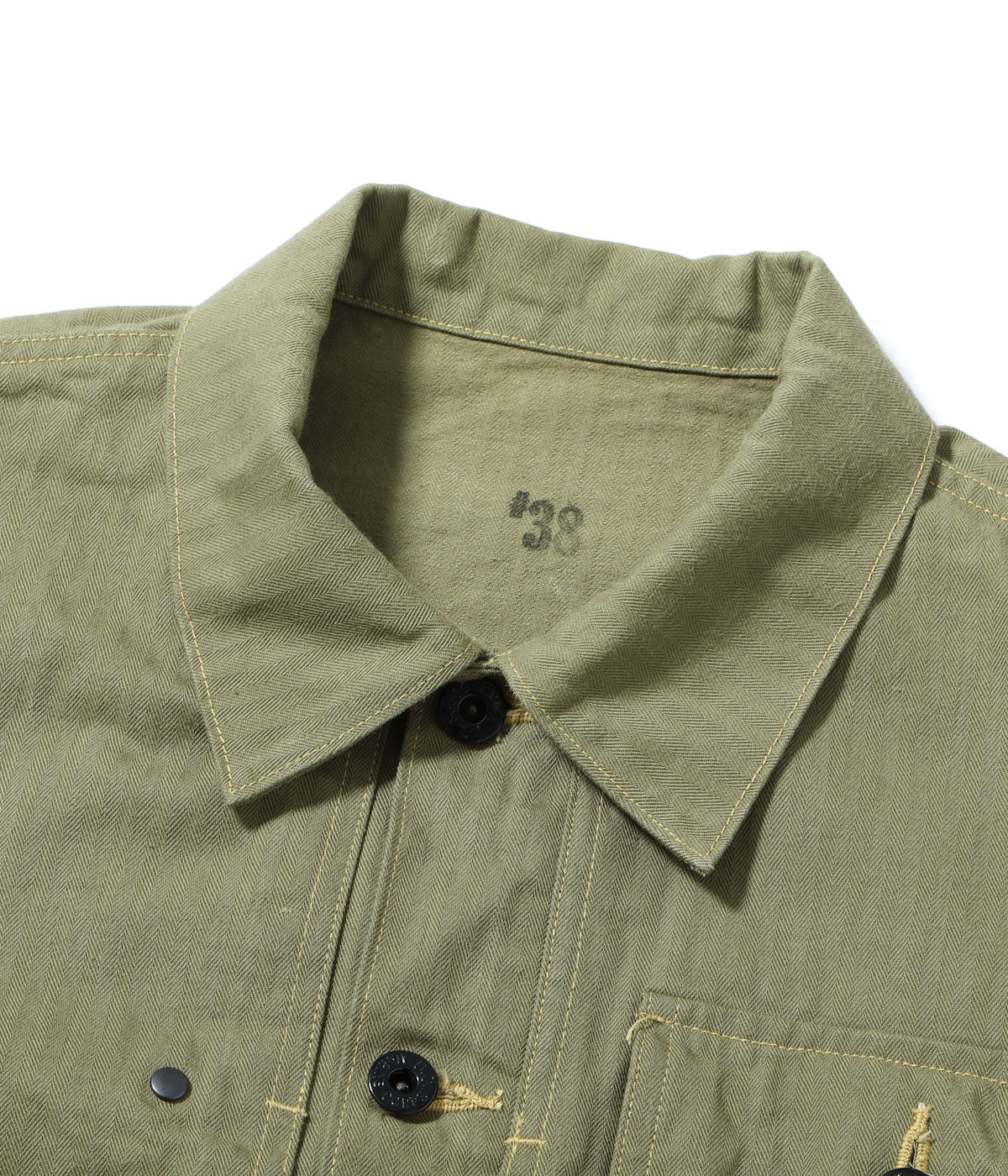 Lot No. BR15123 / U.S. MARINE CORPS M-1944 HERRINGBONE UTILITY JACKET