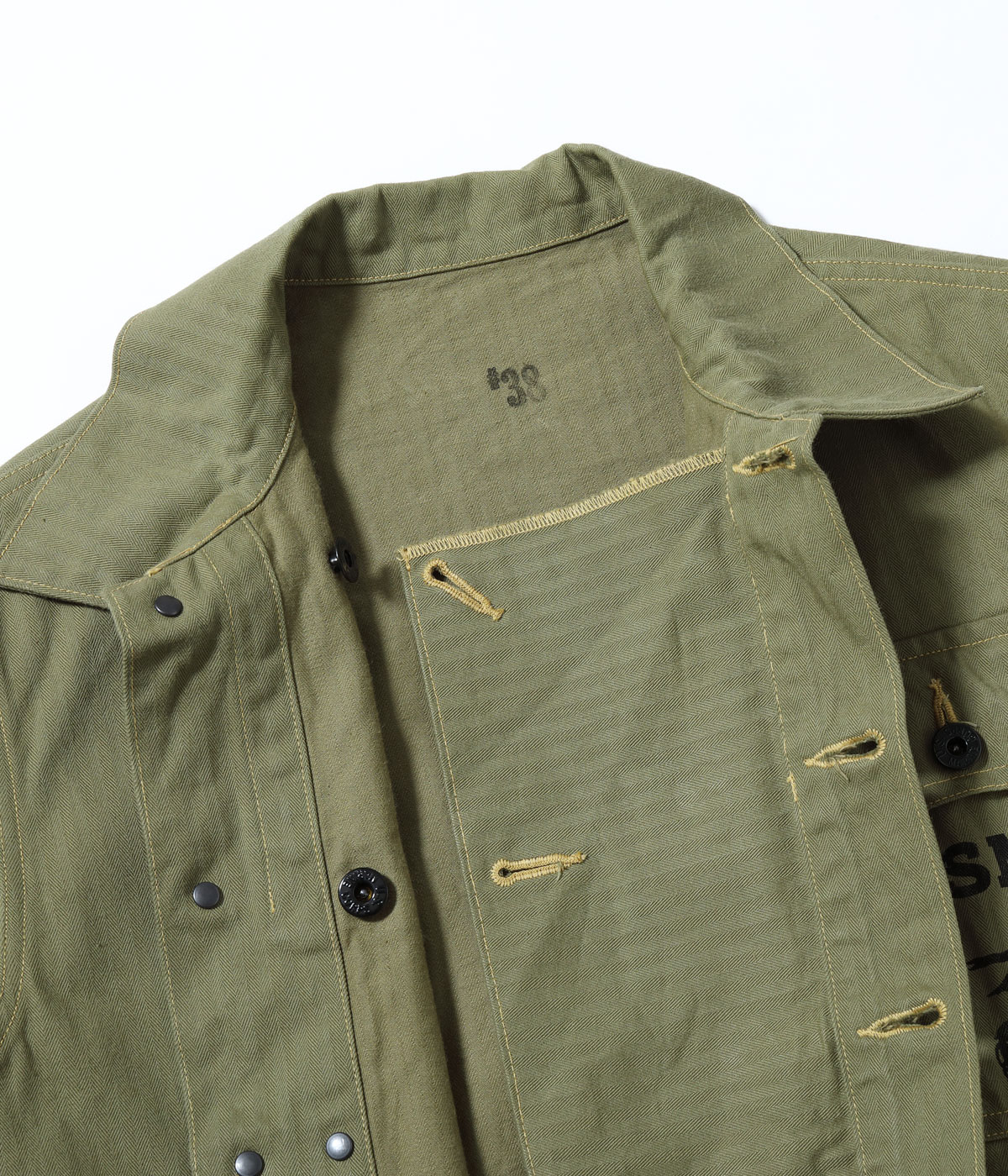 Lot No. BR15123 / U.S. MARINE CORPS M-1944 HERRINGBONE UTILITY JACKET