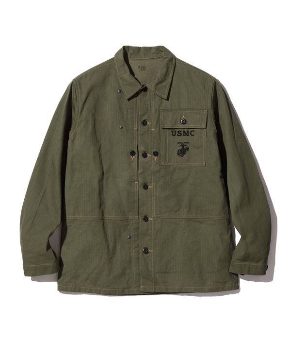 Lot No. BR15123 / U.S. MARINE CORPS M-1944 HERRINGBONE UTILITY JACKET