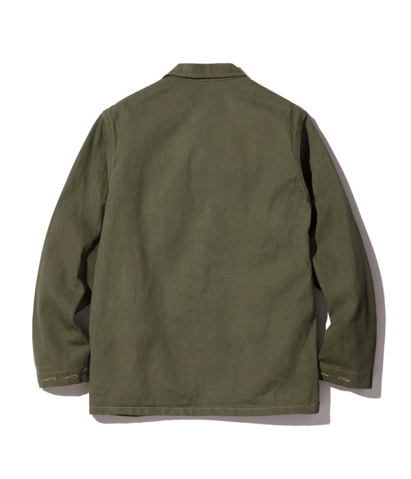 Lot No. BR15123 / U.S. MARINE CORPS M-1944 HERRINGBONE UTILITY JACKET