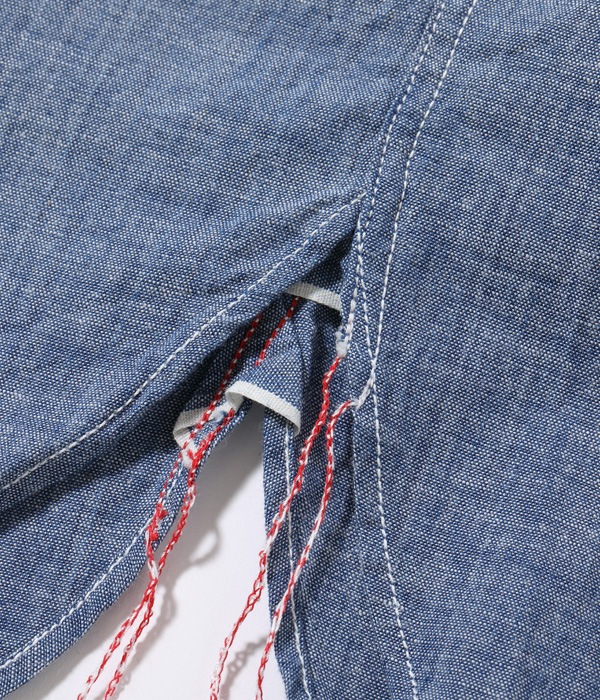 Lot No. SC28842 / 5oz. SELVEDGE CHAMBRAY BUTTON DOWN SHIRT (LONG SLEEVE)