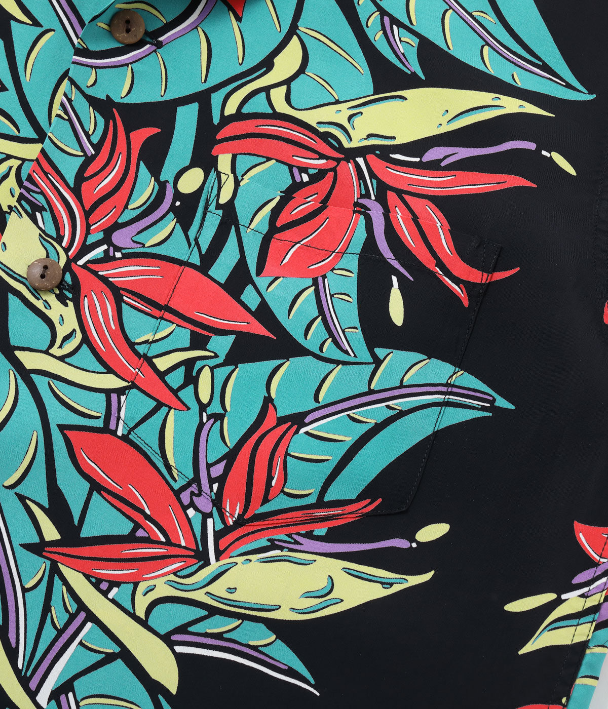 Lot No. SS39224 / RAYON HAWAIIAN SHIRT BIRD OF PARADISE