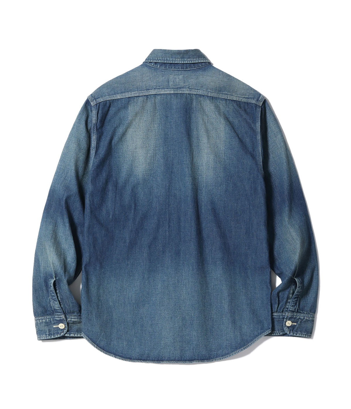 Lot No. SC29474 / BLUE DENIM WORK SHIRT AGED MODEL