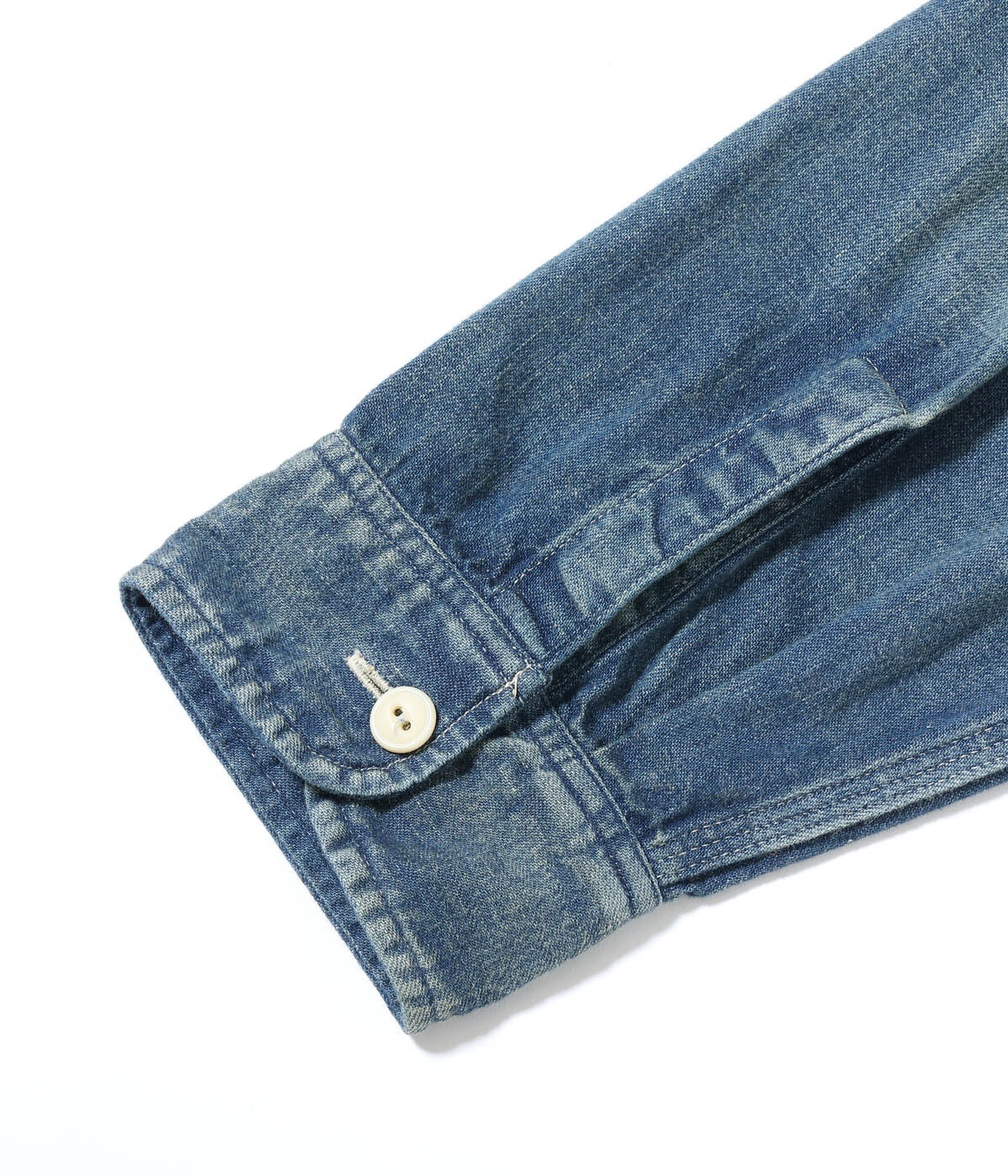 Lot No. SC29474 / BLUE DENIM WORK SHIRT AGED MODEL