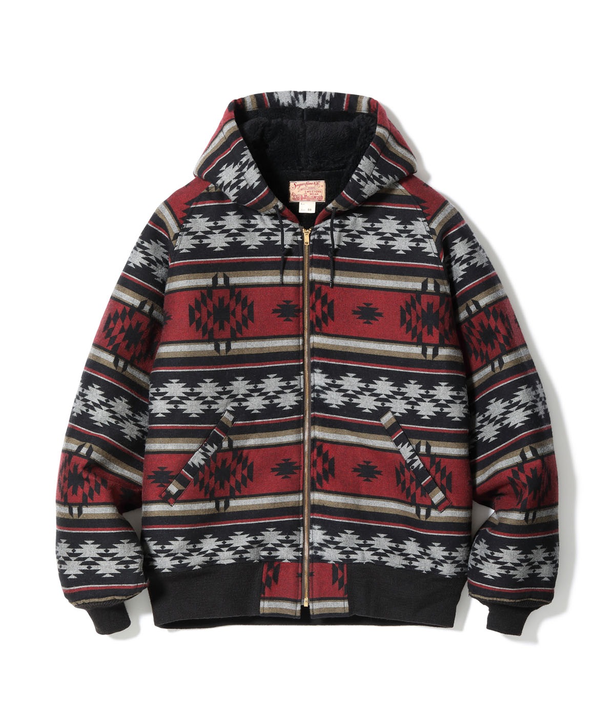 Lot No. SC15826 / NATIVE AMERICAN WOOL COTTON JACQUARD WORK PARKA BOA LINING