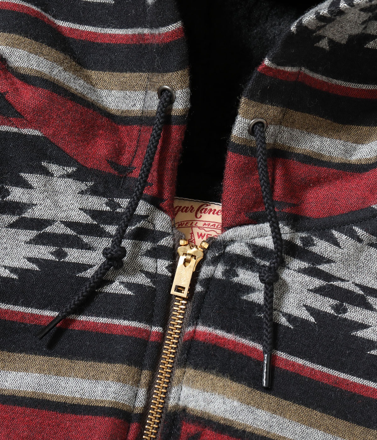 Lot No. SC15826 / NATIVE AMERICAN WOOL COTTON JACQUARD WORK PARKA BOA LINING