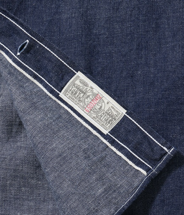 Lot No. SC28843 / 8.5oz. SELVEDGE DENIM BUTTON DOWN SHIRT