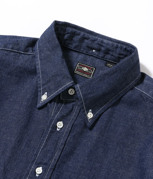 Lot No. SC28843 / 8.5oz. SELVEDGE DENIM BUTTON DOWN SHIRT