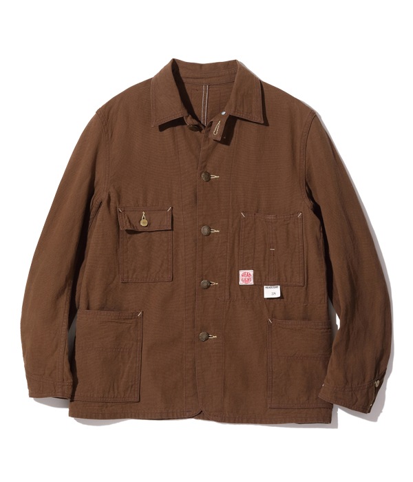 Lot No. HD15085 / HEADLIGHT 9oz. BROWN DUCK WORK COAT