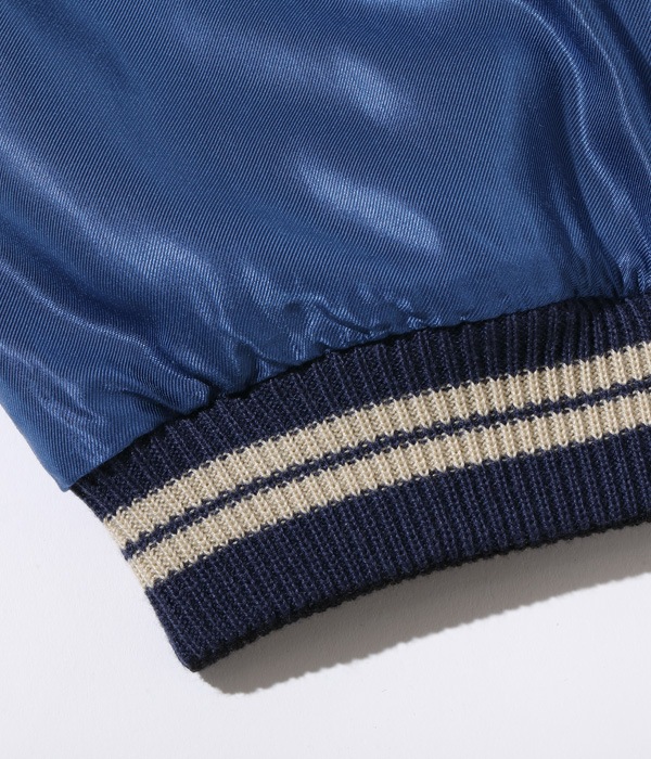 Lot No. TT15282-125 / Mid 1950s Style Acetate Souvenir Jacket ROARING TIGER  SPIDERWEB, SNAKE AND SKULL