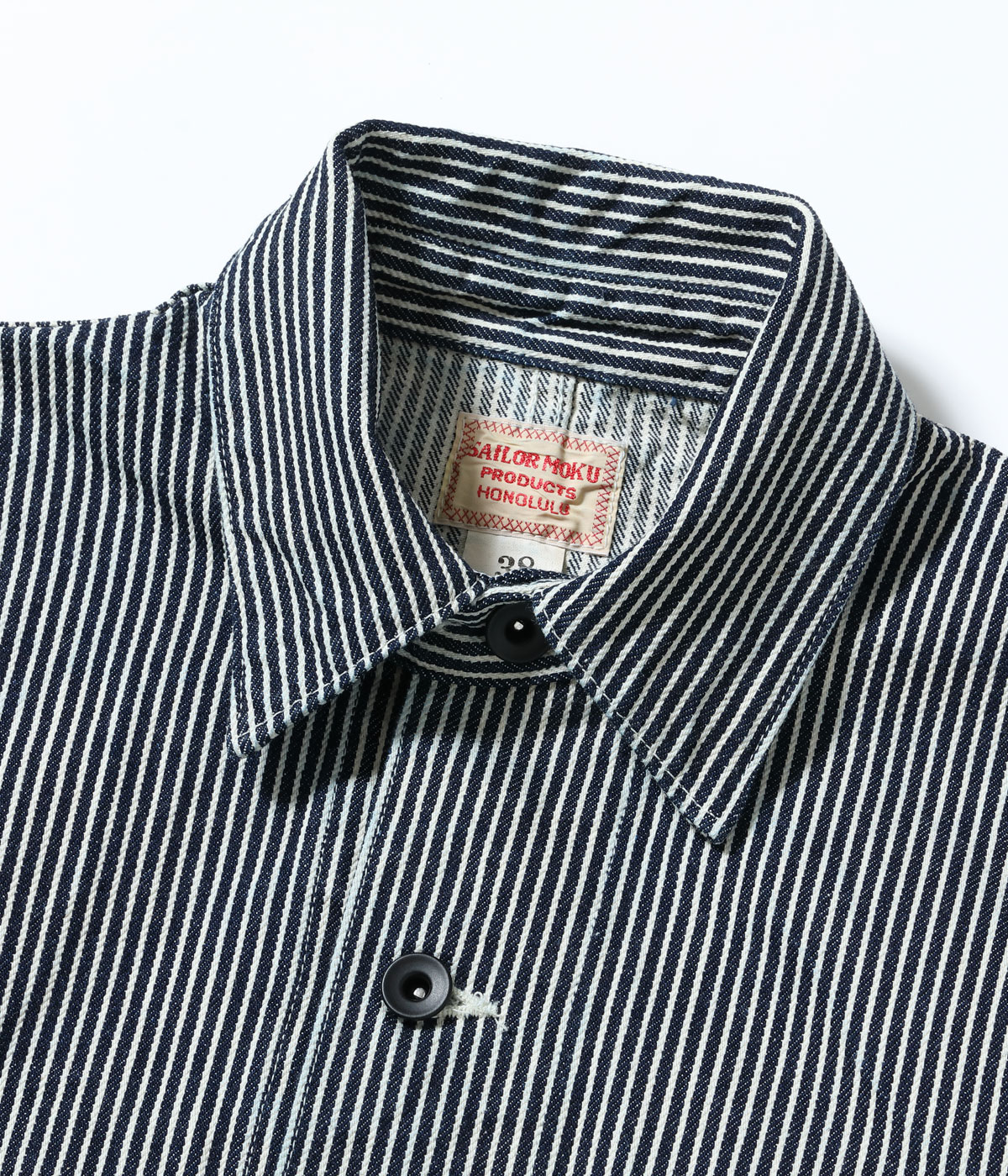 Lot No. SM15903 / SAILOR MOKU PRODUCTS 12.5oz. HICKORY STRIPE WORK JACKET