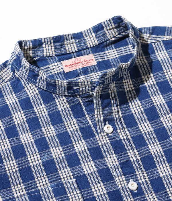 Lot No. US27124 / UNION SUPPLY 10oz. PALAKA CHECK PULLOVER SHIRT