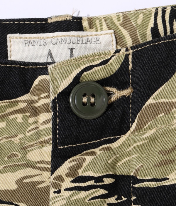 2025ǯߺͽ / Lot No. BR42502 / GOLD TIGER STRIPE TROUSERS SHORT LENGTH