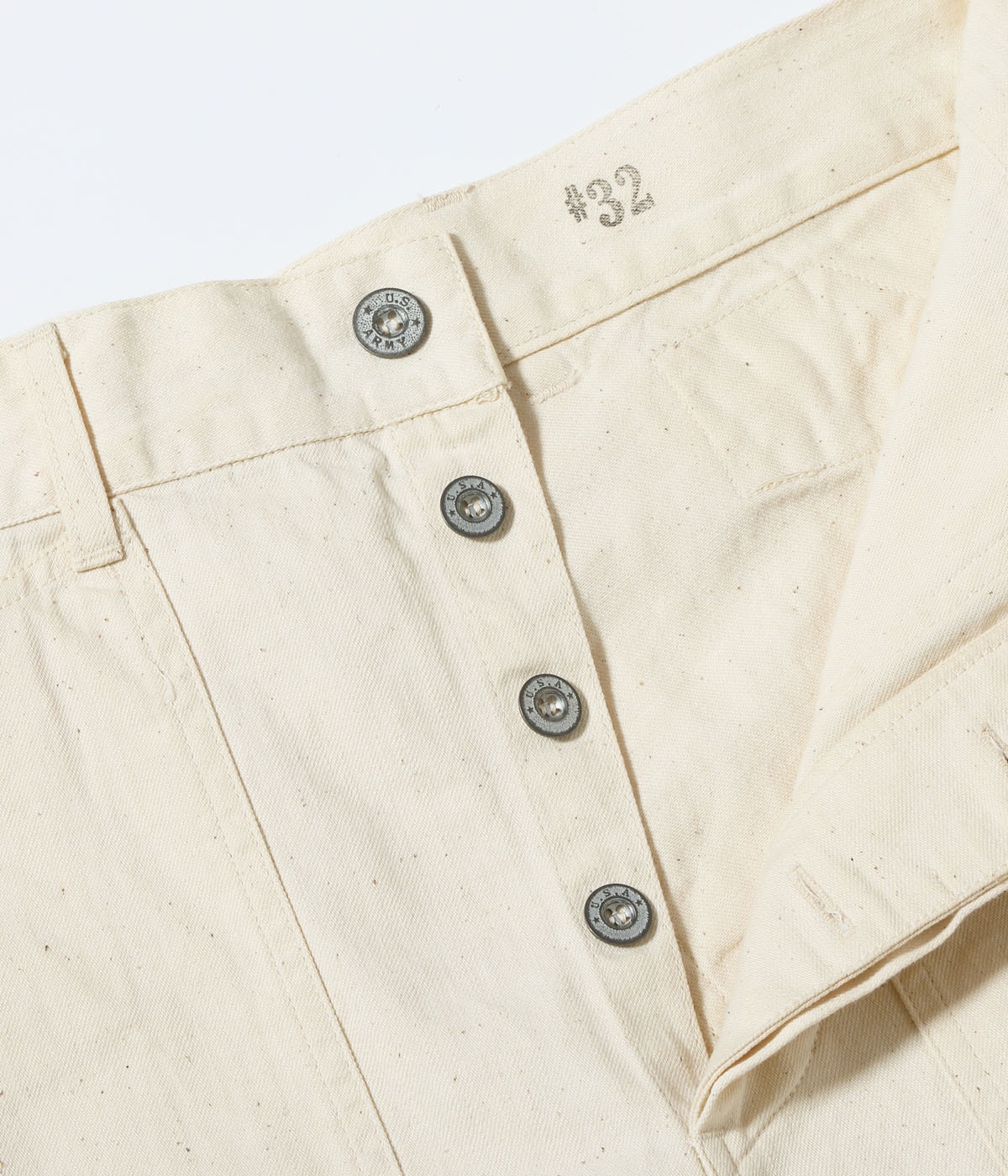Lot No. BR42635 / TROUSERS, WORKING, WHITE TWILL