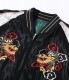 Lot No. TT14571-119 / Mid 1950s Style Acetate Souvenir Jacket DRAGON  JAPAN MAP (Reversible Side)