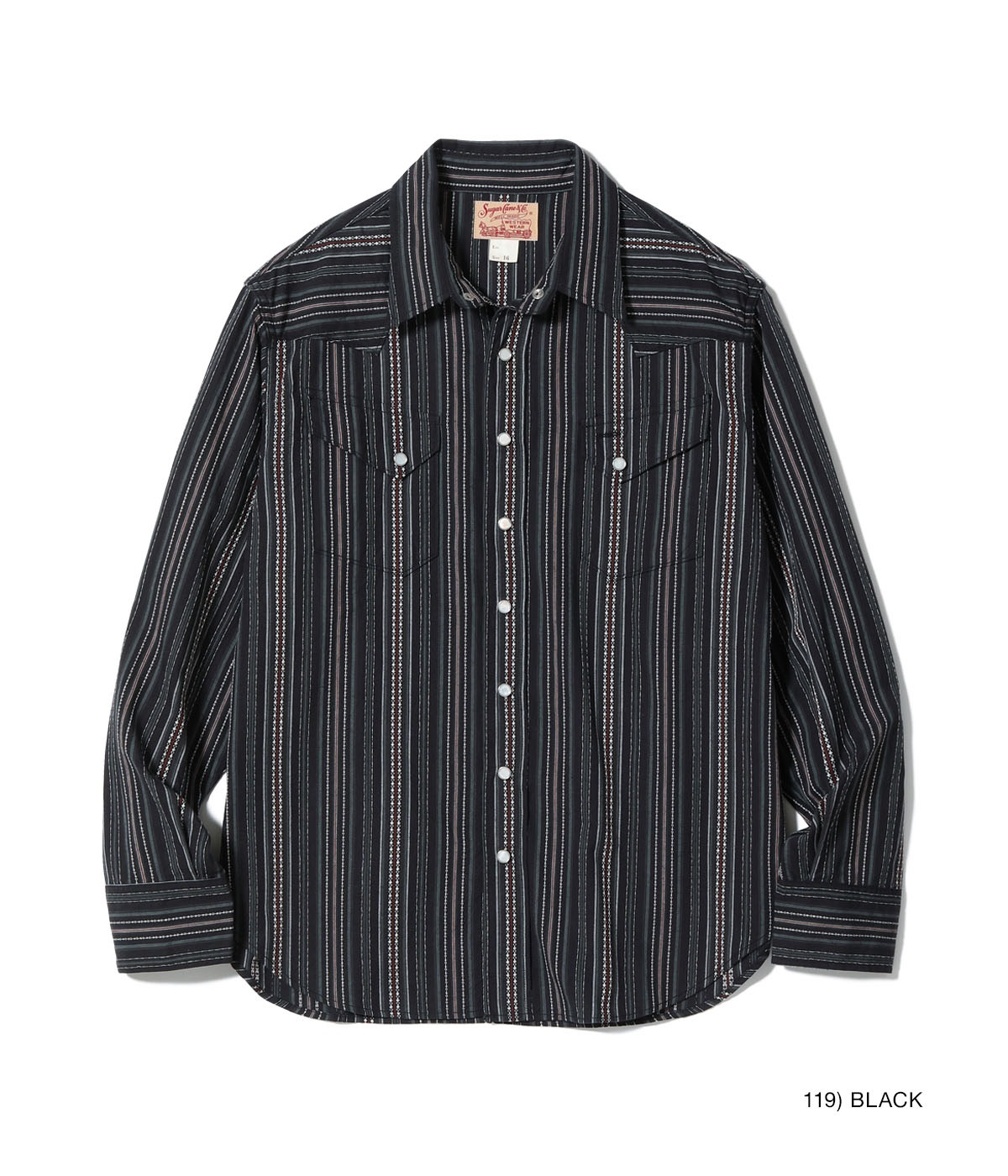 LEONARD 五分袖シャツ 40 Lot No. SC29685 / INDIGO DOBBY WESTERN SHIRT - SUGAR CANE,SUGAR