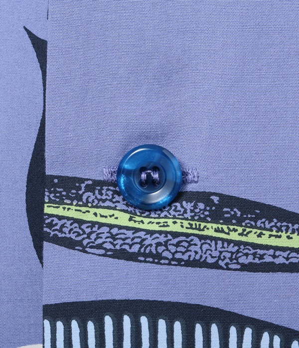 Lot No. SH38635 / BROAD COTTON OPEN SHIRT ��FISH��