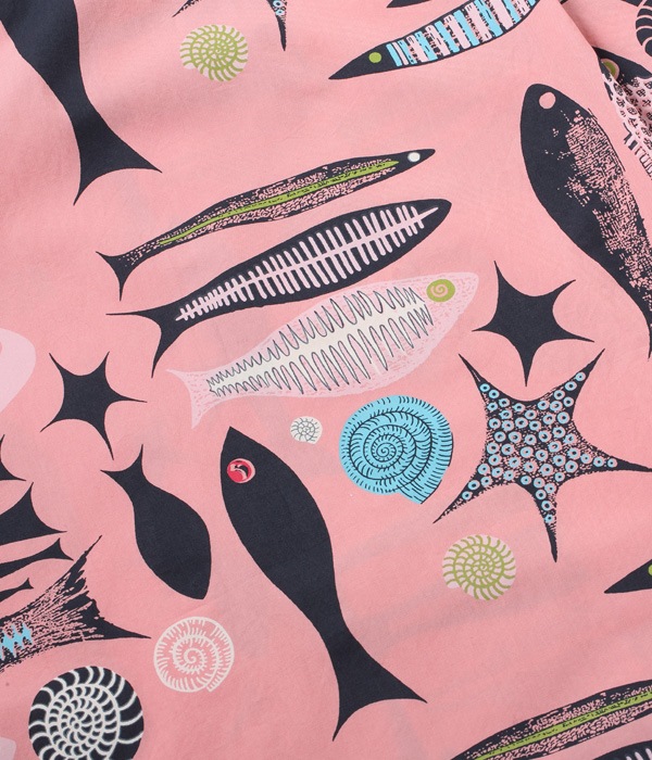 Lot No. SH38635 / BROAD COTTON OPEN SHIRT ��FISH��