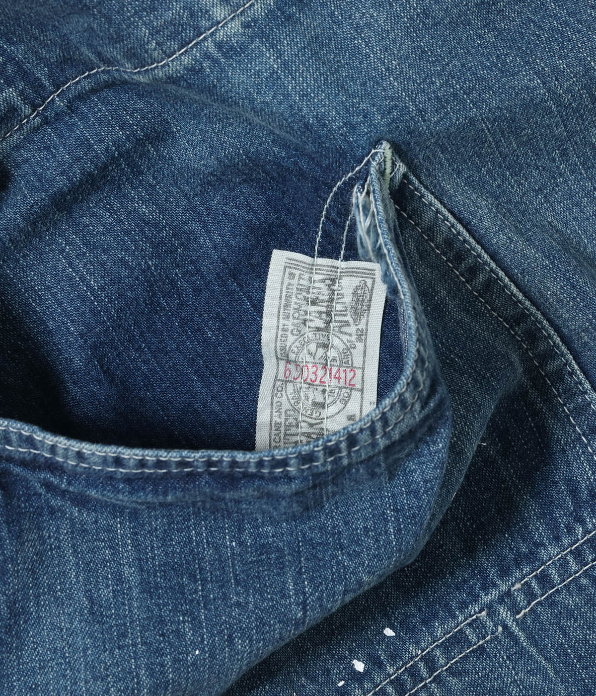 Lot No. SC15708 / 11oz. BLUE DENIM WORK COAT AGED MODEL