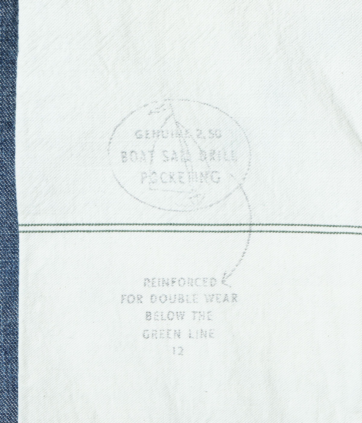 Lot No. SC42549 / 11oz. BLUE DENIM WORK PANTS AGED MODEL