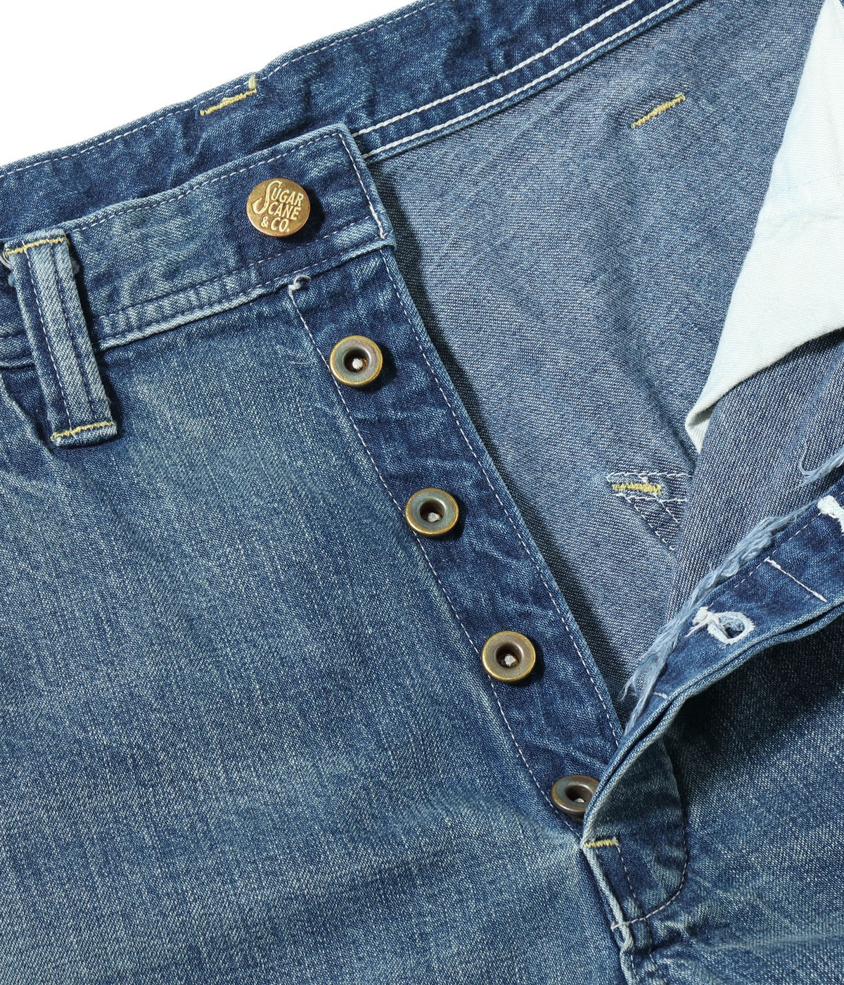 Lot No. SC42549 / 11oz. BLUE DENIM WORK PANTS AGED MODEL