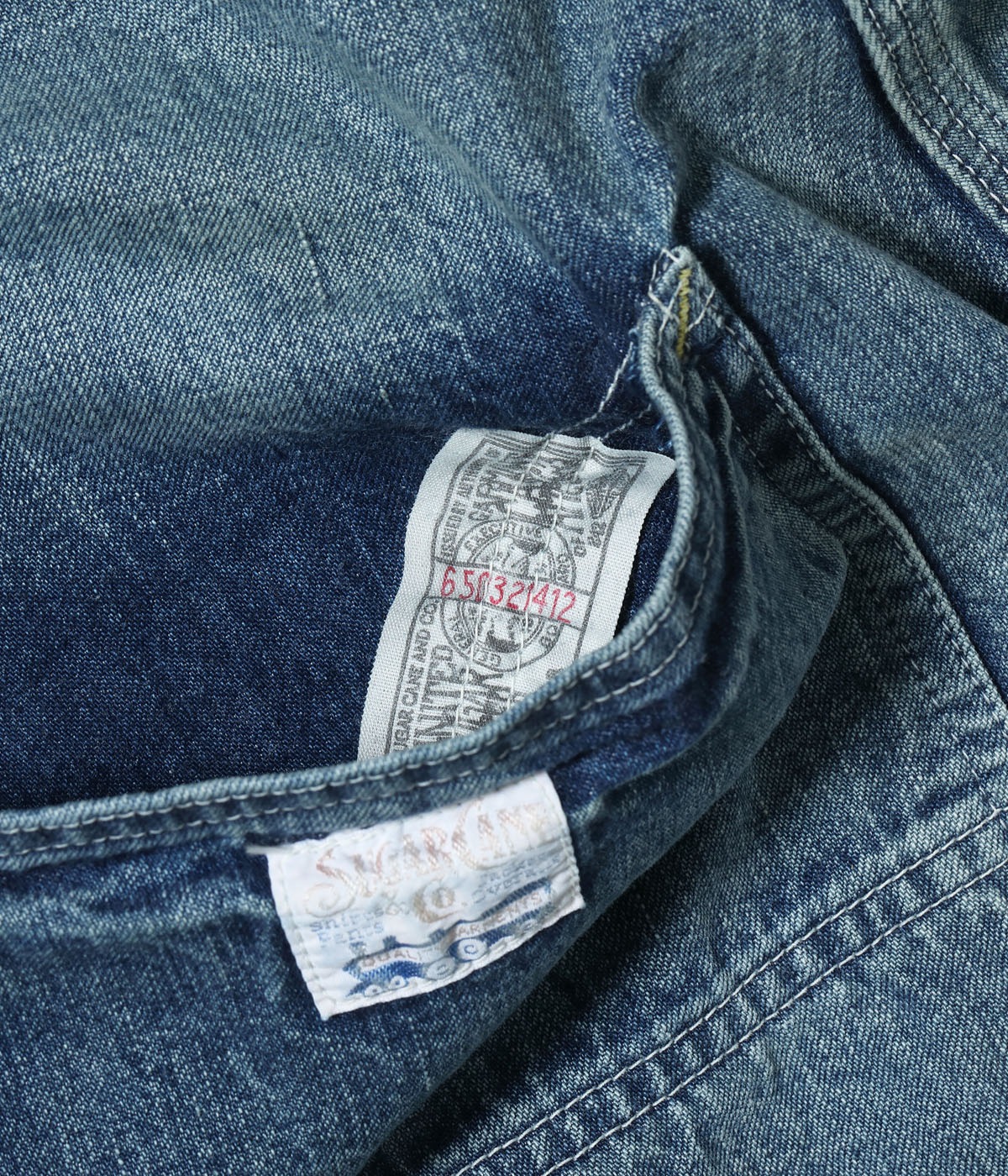 Lot No. SC42549 / 11oz. BLUE DENIM WORK PANTS AGED MODEL