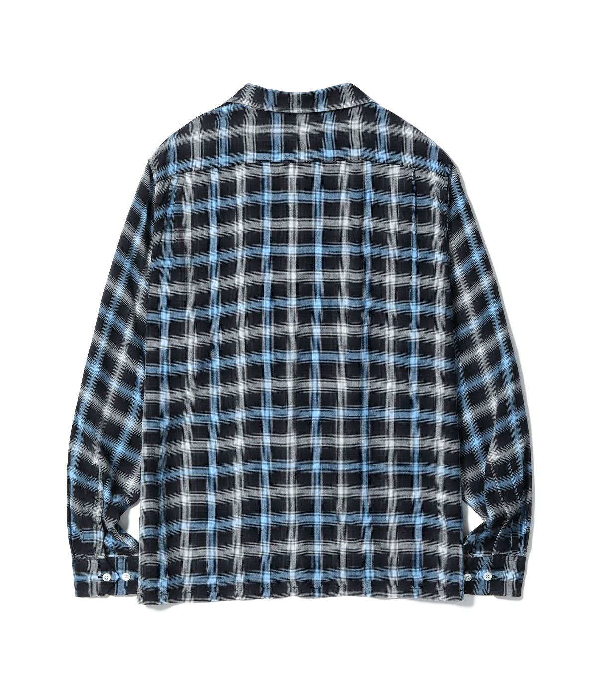 Lot No. SC29683 / RAYON OMBRE CHECK OPEN SHIRT