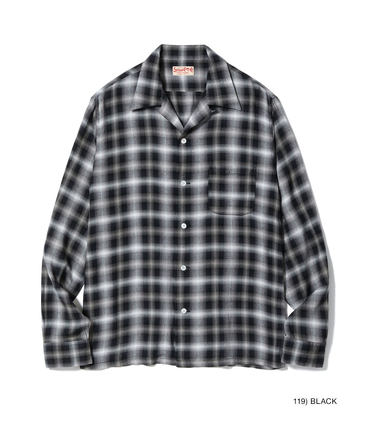 Lot No. SC29683 / RAYON OMBRE CHECK OPEN SHIRT