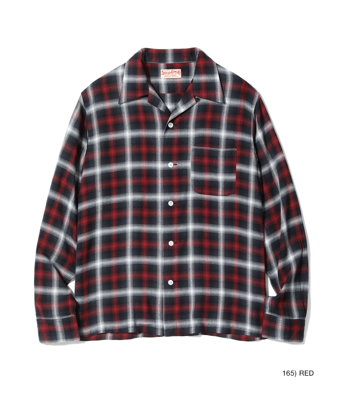 Lot No. SC29683 / RAYON OMBRE CHECK OPEN SHIRT