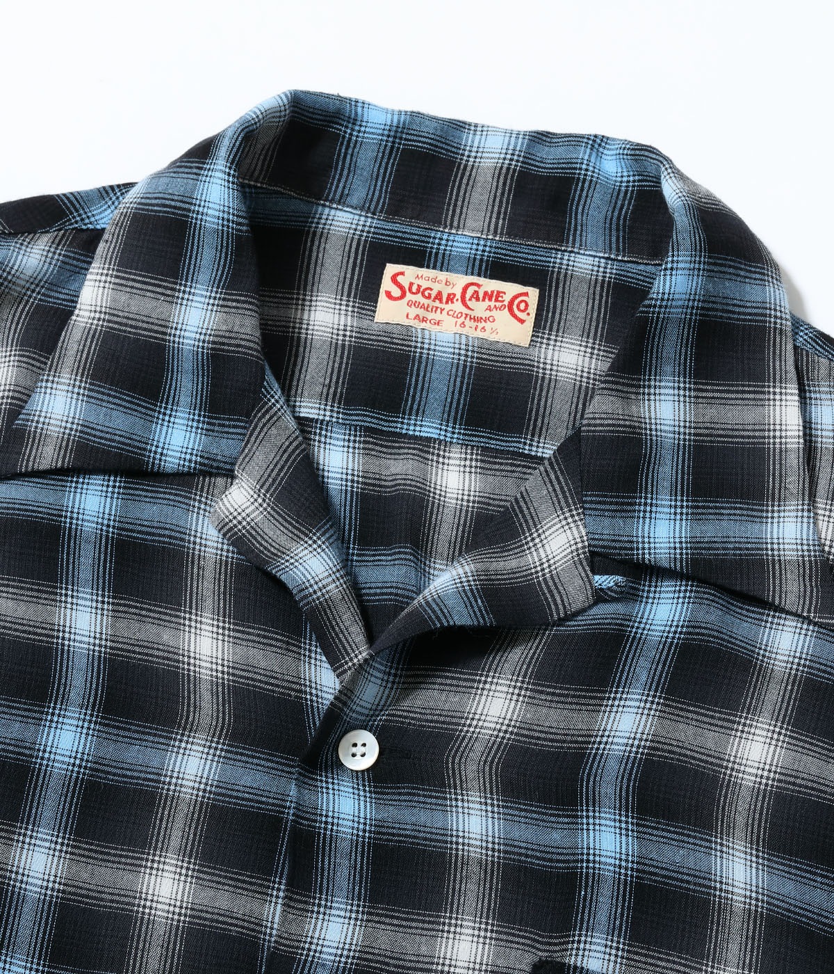 Lot No. SC29683 / RAYON OMBRE CHECK OPEN SHIRT