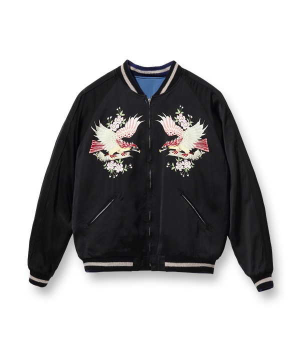 Lot No. TT14633-125 / KOSHO & CO. SPECIAL EDITION SOUVENIR JACKET DRAGON  EAGLE (HAND PRINT)