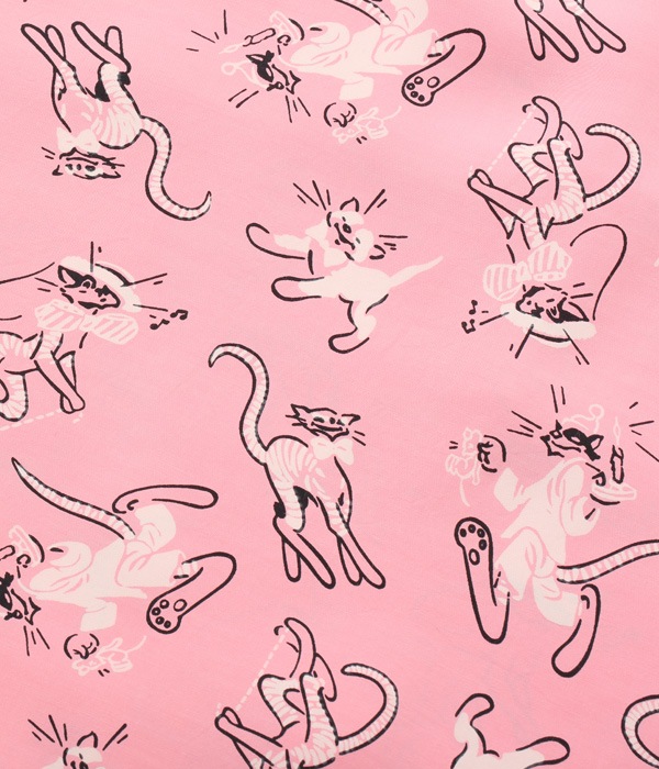 Lot No. SH38637 / HIGH DENSITY RAYON OPEN SHIRT FANCY CATS