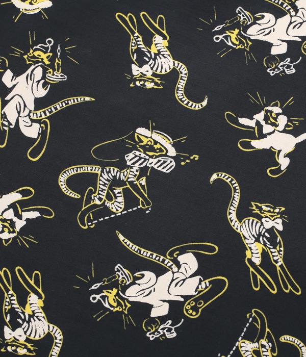 Lot No. SH38637 / HIGH DENSITY RAYON OPEN SHIRT FANCY CATS