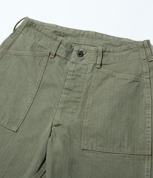 Lot No. BR41594 / FIRST TYPE UTILITY HERRINGBONE TROUSERS