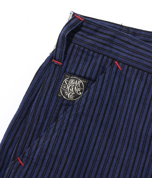 Lot No. SC42374 / FICTION ROMANCE 11oz. BLACK LIBERTY STRIPE WORK PANTS