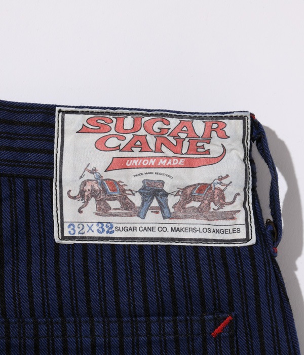 Lot No. SC42374 / FICTION ROMANCE 11oz. BLACK LIBERTY STRIPE WORK PANTS