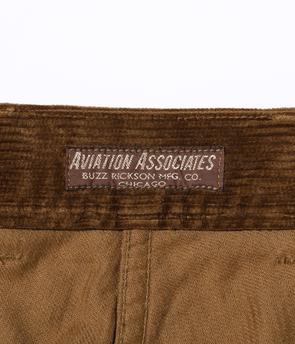 Lot No. BR42393 / AVIATION ASSOCIATES U.S. ARMY WORKING TROUSERS CORDUROY VERSION