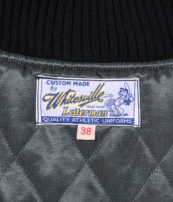 Lot No. WV15385-119 / 30oz. WOOL MELTON AWARD JACKET BULLDOGS (BLACK)