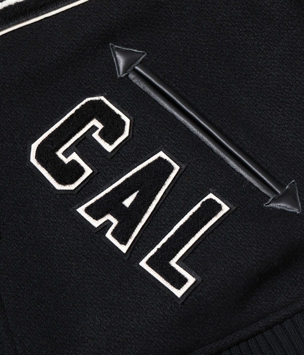 Lot No. WV15385-119 / 30oz. WOOL MELTON AWARD JACKET BULLDOGS (BLACK)