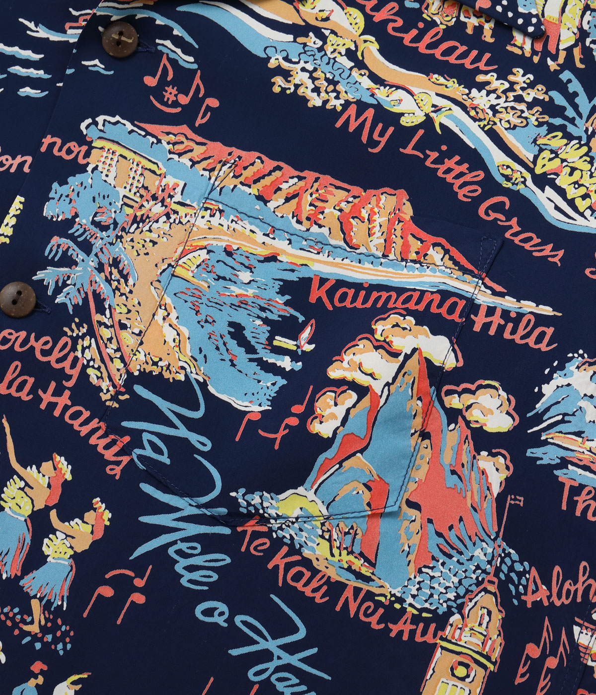 Lot No. SS39226 / RAYON HAWAIIAN SHIRT THE SONG OF HAWAII