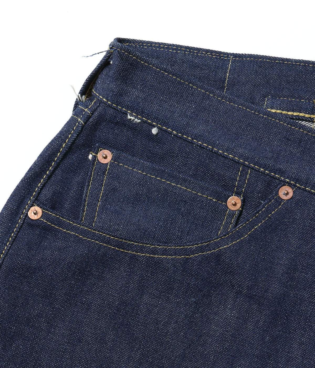Lot No. SC49005 / SUGAR CANE Super Denim Collectibles #05 14.25oz. BLUE DENIM WAIST OVERALLS 1942 MODEL