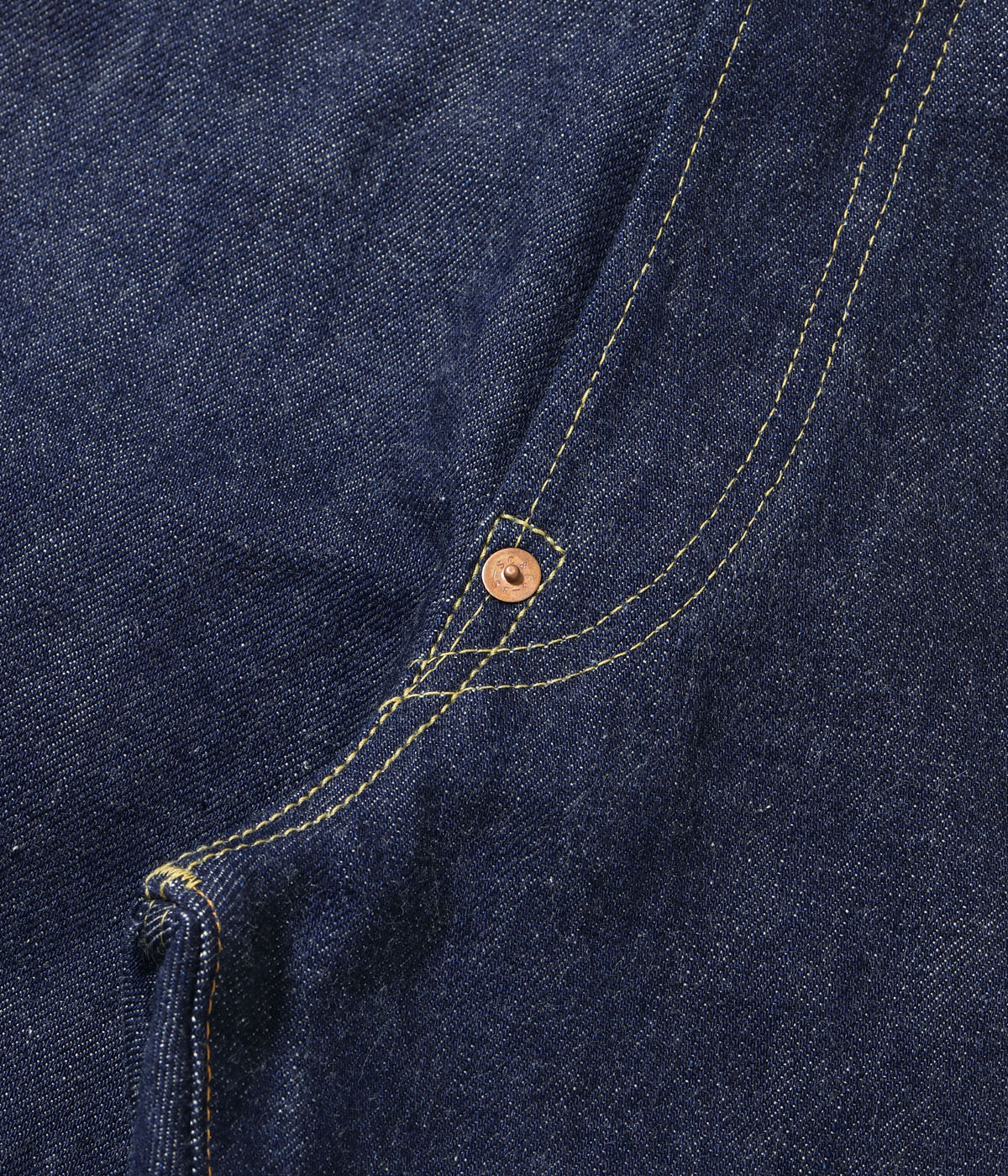 Lot No. SC49005 / SUGAR CANE Super Denim Collectibles #05 14.25oz. BLUE DENIM WAIST OVERALLS 1942 MODEL