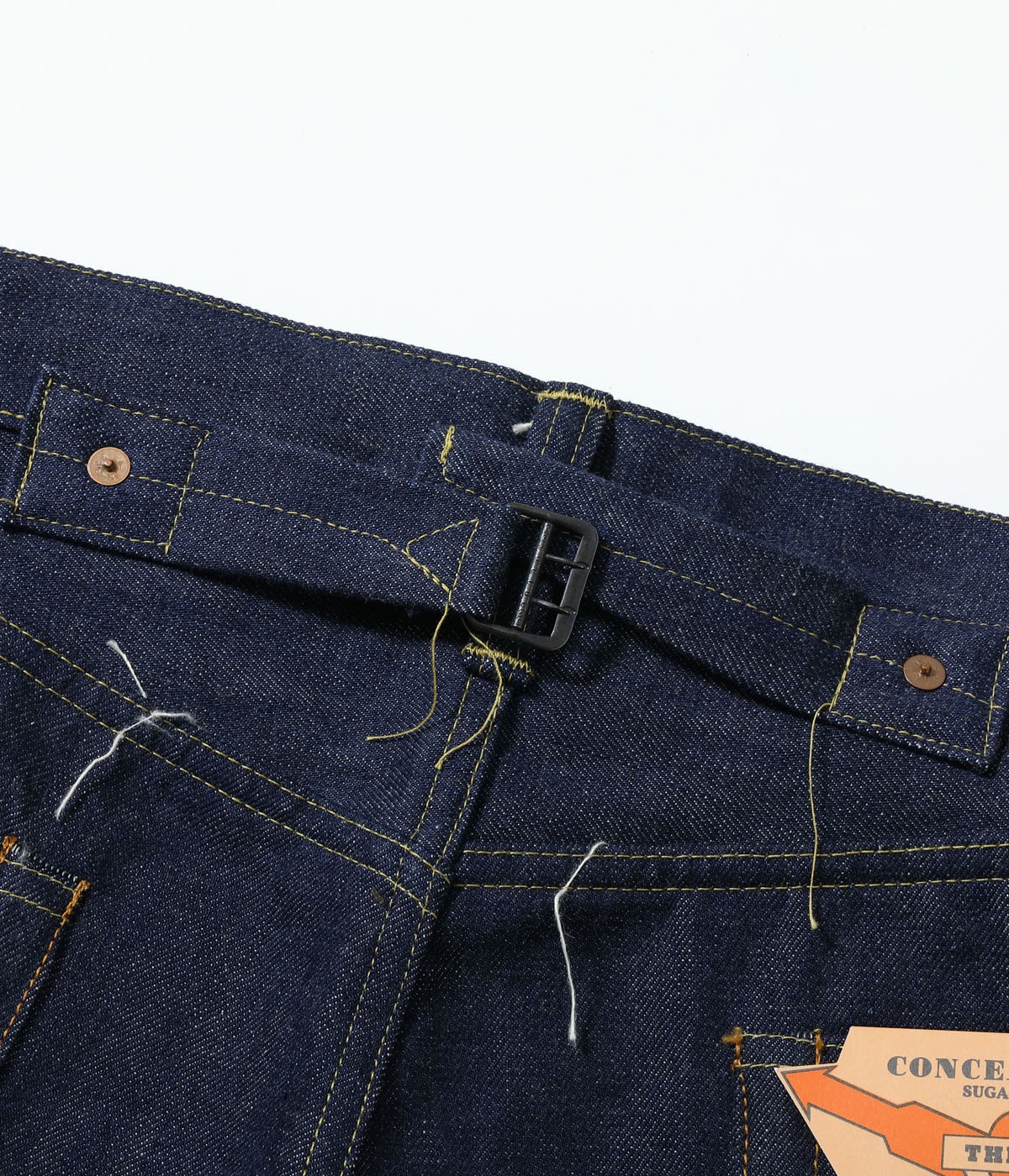 Lot No. SC49005 / SUGAR CANE Super Denim Collectibles #05 14.25oz. BLUE DENIM WAIST OVERALLS 1942 MODEL