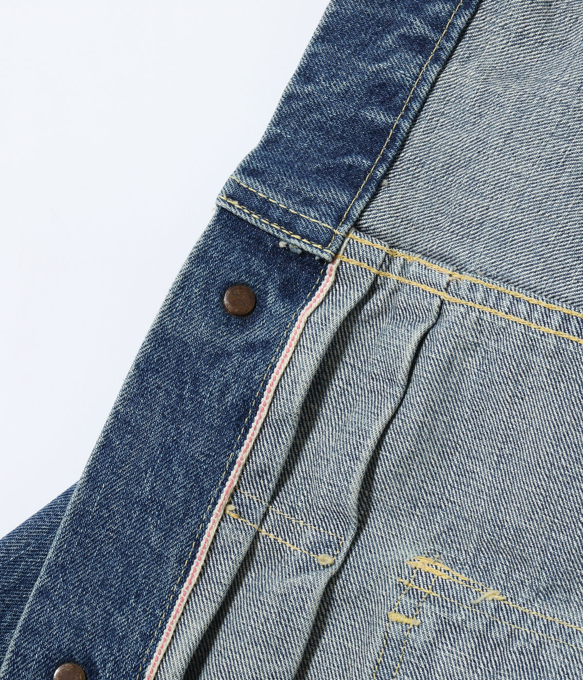 Lot No. SC15716 / 14.25oz. DENIM JACKET 1953 AGED MODEL CARTOON PAINT