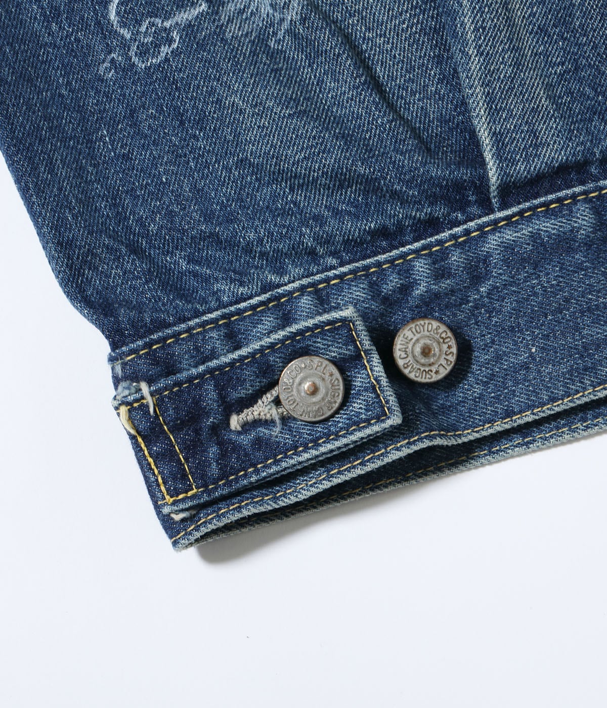 Lot No. SC15716 / 14.25oz. DENIM JACKET 1953 AGED MODEL CARTOON PAINT