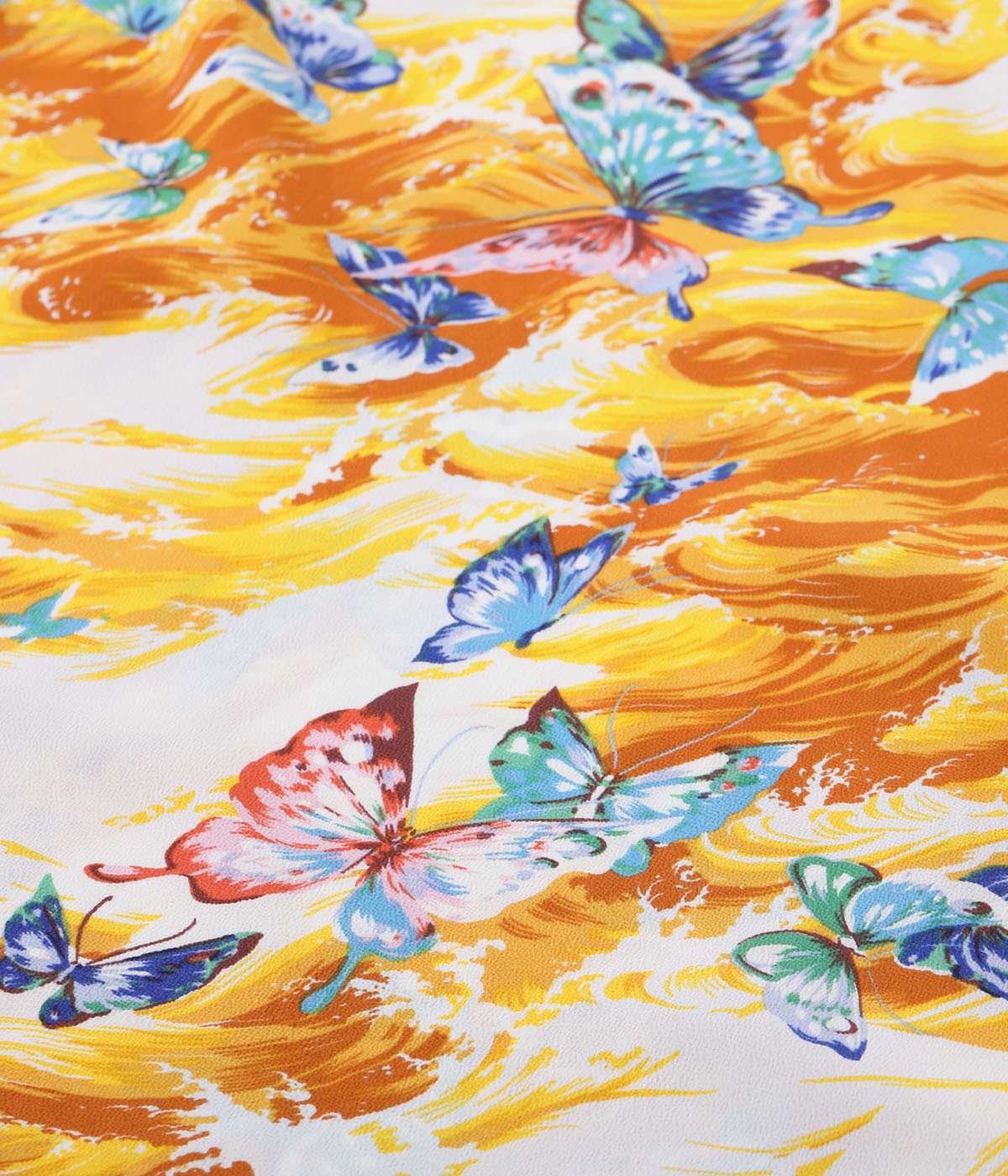Lot No. SS39627 / RAYON HAWAIIAN SHIRT ��BUTTERFLY SPLASH��